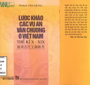 Lược khảo các vụ án văn chương ở Việt Nam thế kỉ X - XĨ