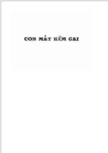 Con mắt kẽm gai