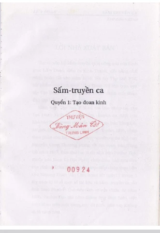SẤM TRUYỀN CA - Diễn Ca KINH THÁNH