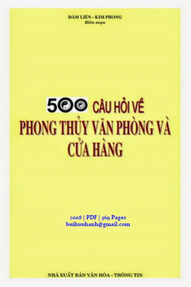 500 Câu Hỏi Về Phong Thủy Văn Phòng Và Cửa Hàng