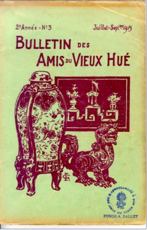 Những người bạn cố đô Huế tiếng Pháp tập 3 (1915)