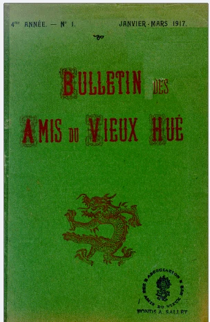 Những người bạn cố đô Huế tiếng Pháp tập 1 (1917)
