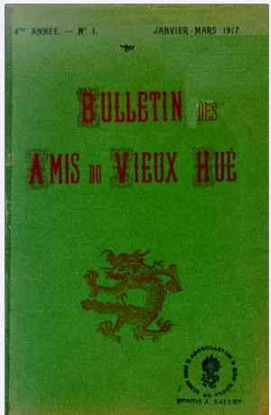 Những người bạn cố đô Huế tiếng Pháp tập 1 (1917)