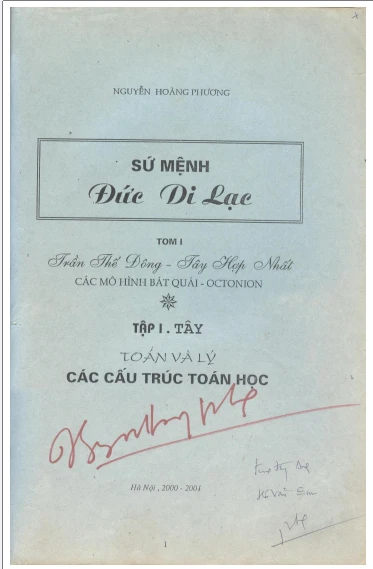 Sứ mệnh đức Di Lặc Tập 1 Tây Toán và Lý Các cấu trúc toán học