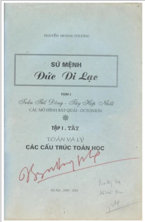 Sứ mệnh đức Di Lặc Tập 1 Tây Toán và Lý Các cấu trúc toán học