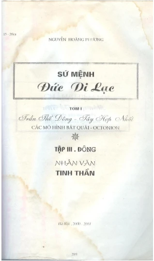 Sứ mệnh đức Di Lặc Tập 3 Đông Nhân văn Tinh thần