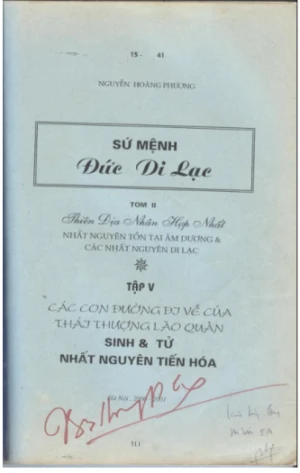 Sứ mệnh đức Di Lặc Tập 5 Các con đường đi về của Thái Thượng Lão Quân Sinh & tử Nhất nguyên tiến hóa