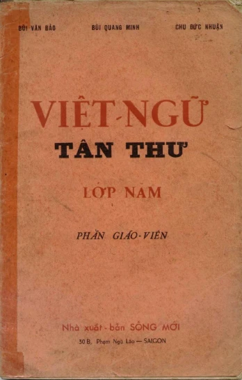 Việt ngữ tân thư Lớp 5 Phần giáo viên