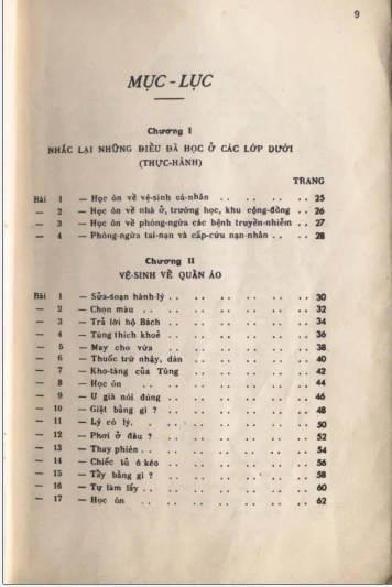 Vệ sinh lớp 4 1961
