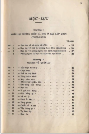 Vệ sinh lớp 4 1961
