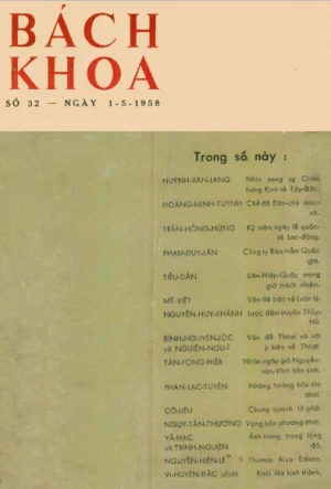 Bán nguyệt san Bách Khoa số 32 (01/05/1958)