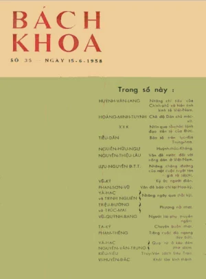 Bán nguyệt san Bách Khoa số 35 (15/06/1958)