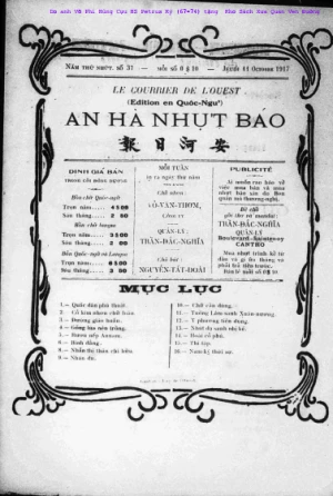 An Hà Nhựt Báo Số 37