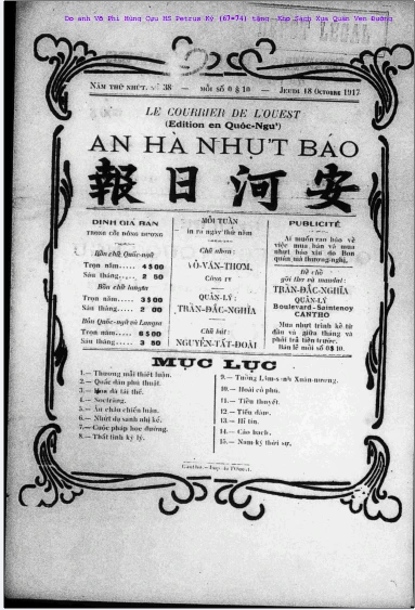 An Hà Nhựt Báo Số 38