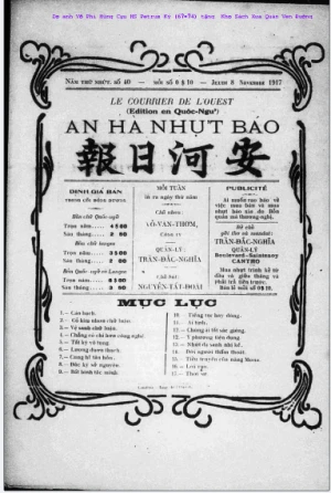 An Hà Nhựt Báo Số 40