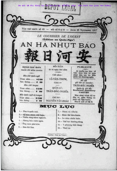 An Hà Nhựt Báo Số 43