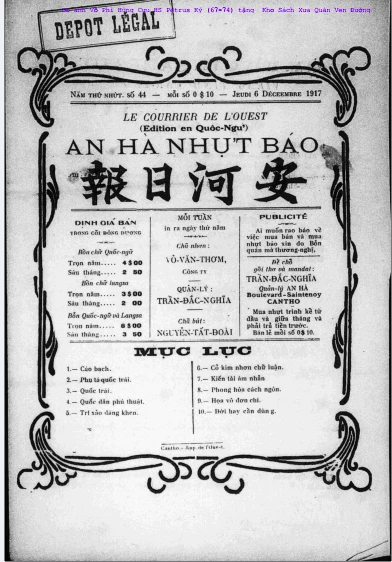 An Hà Nhựt Báo Số 44