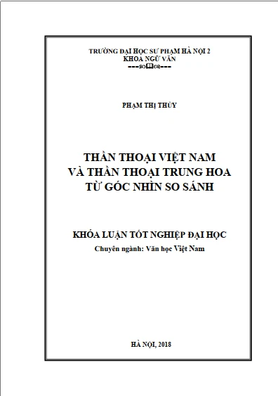 Thần Thoại Việt Nam Và Thần Thoại Trung Hoa  Từ Góc Nhìn So Sánh