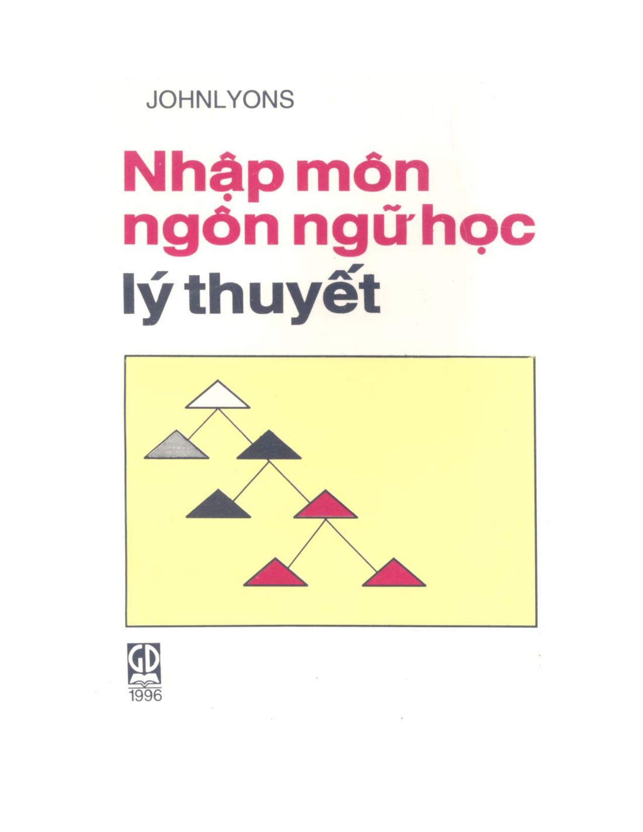 Nhập môn ngôn ngữ học lý thuyết