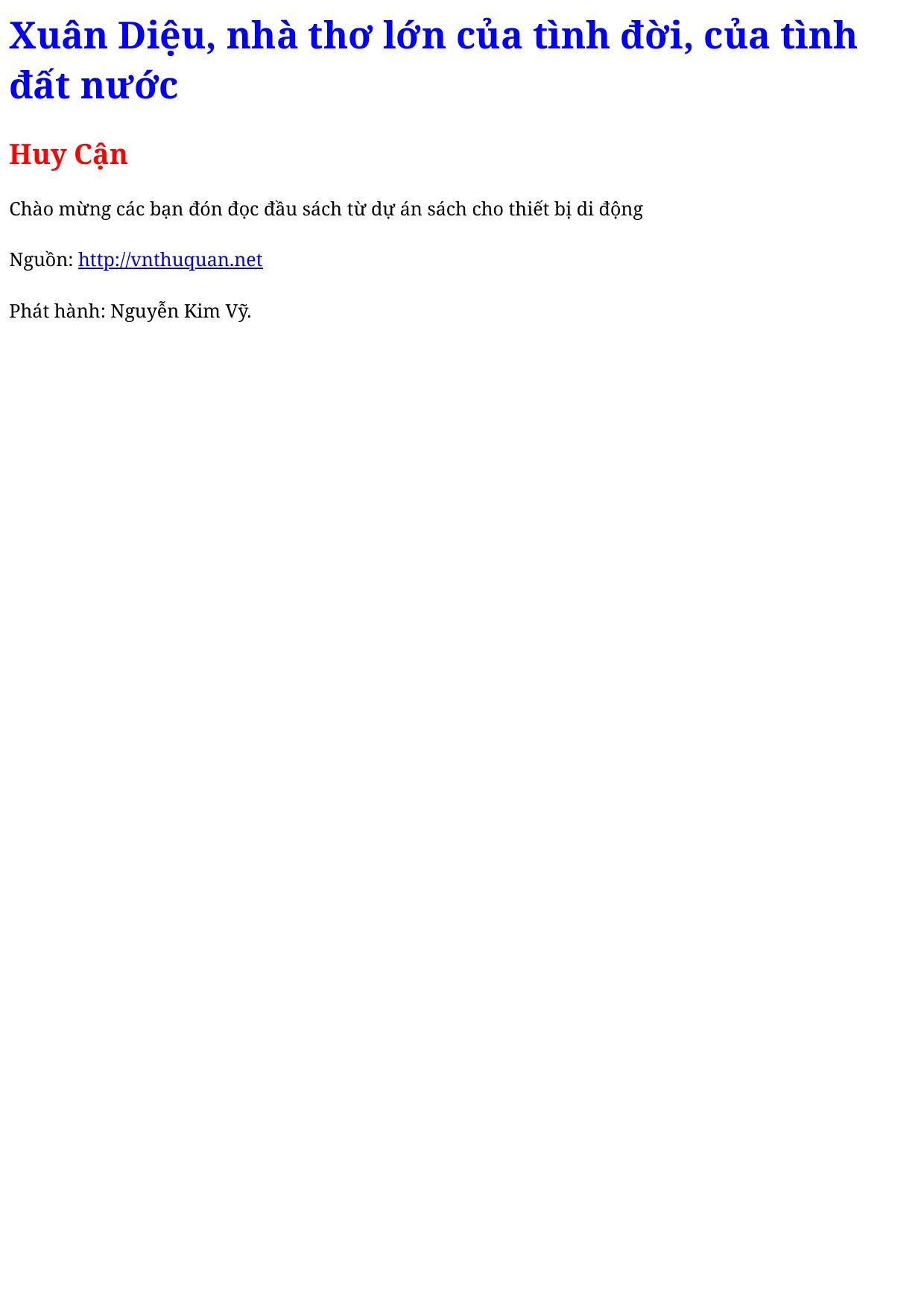 Xuân Diệu, nhà thơ lớn của tình đời, của tình đất nước