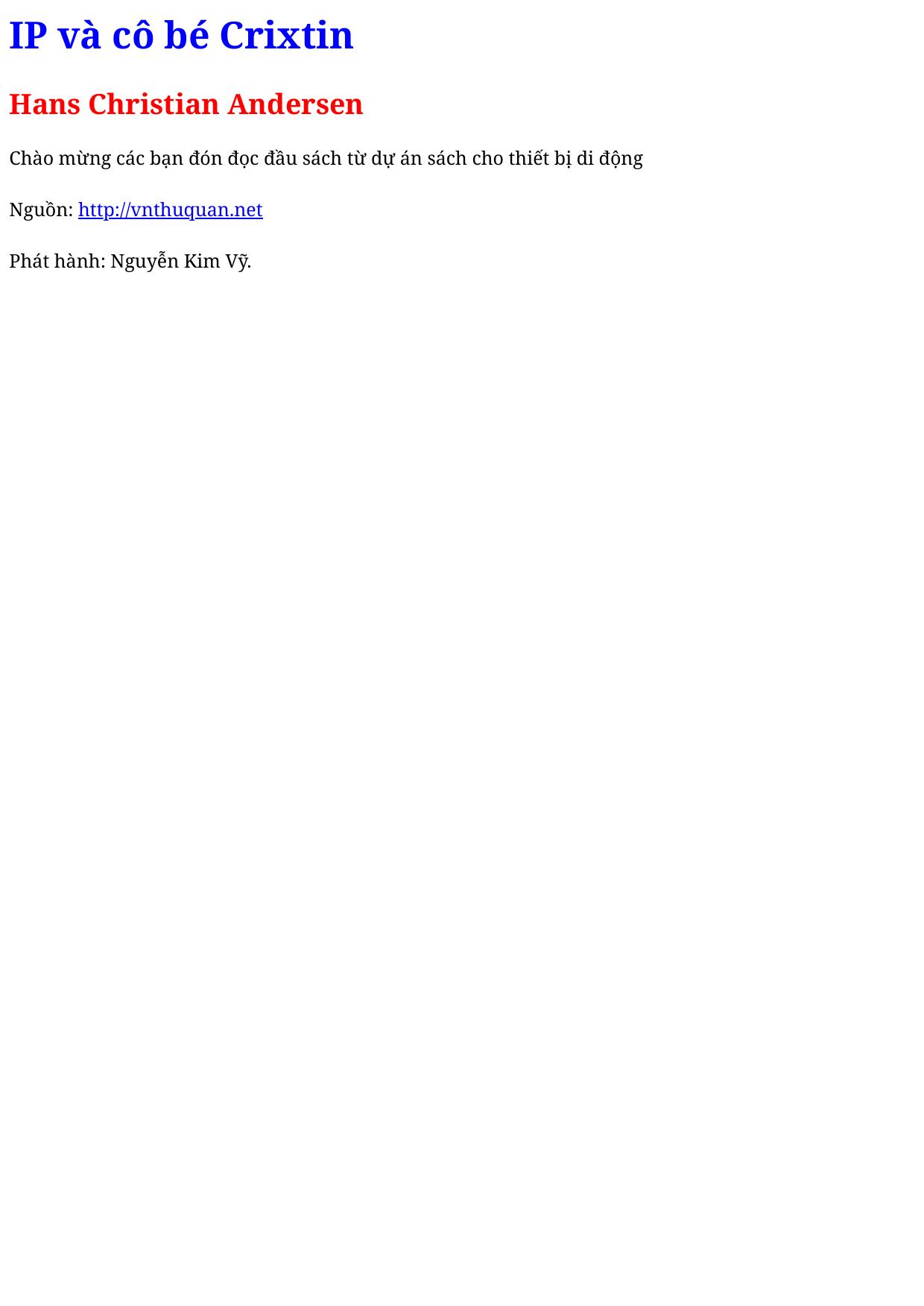 IP và cô bé Crixtin