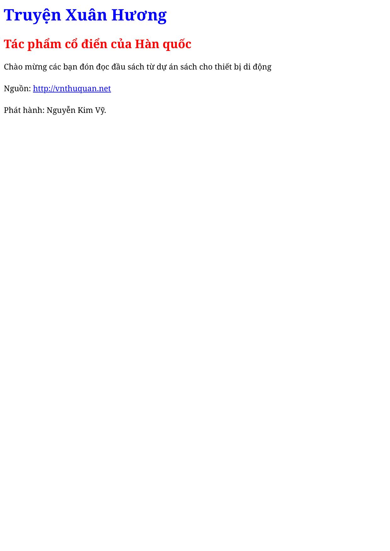 Truyện Xuân Hương