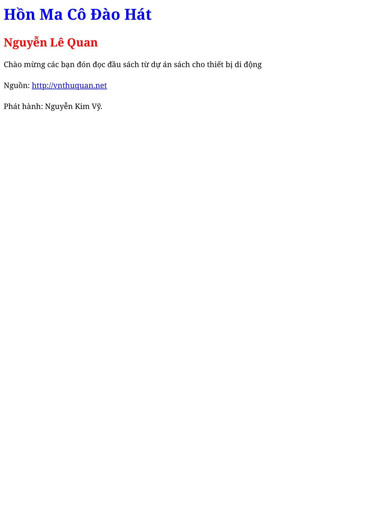 Hồn Ma Cô Đào Hát