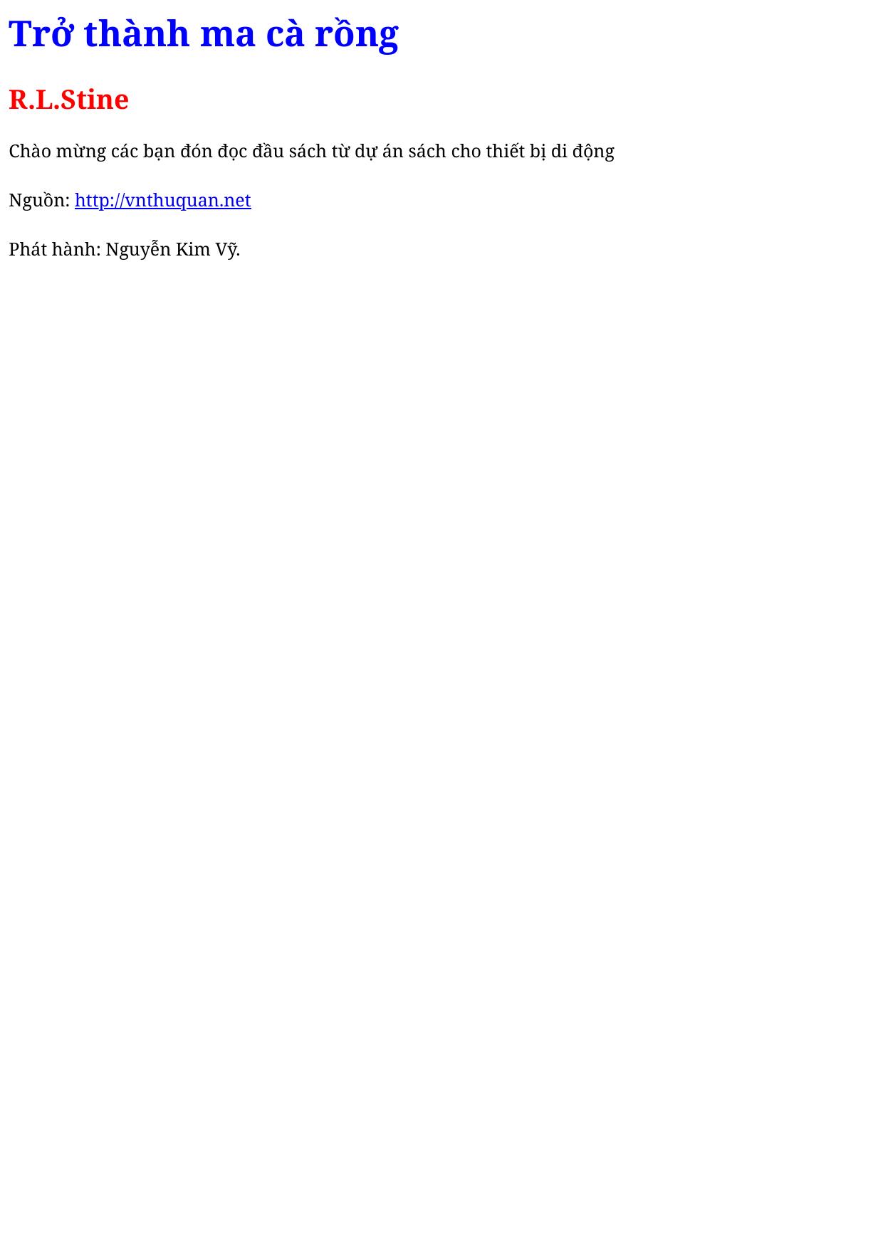 Trở thành ma cà rồng