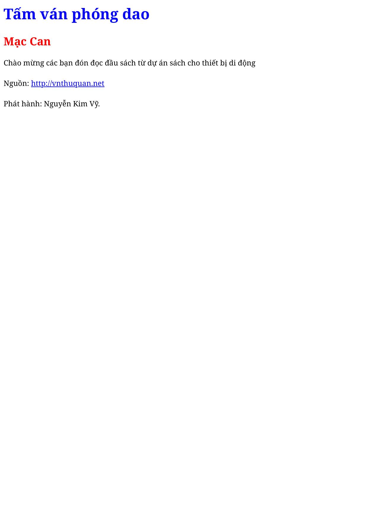 Tấm ván phóng dao