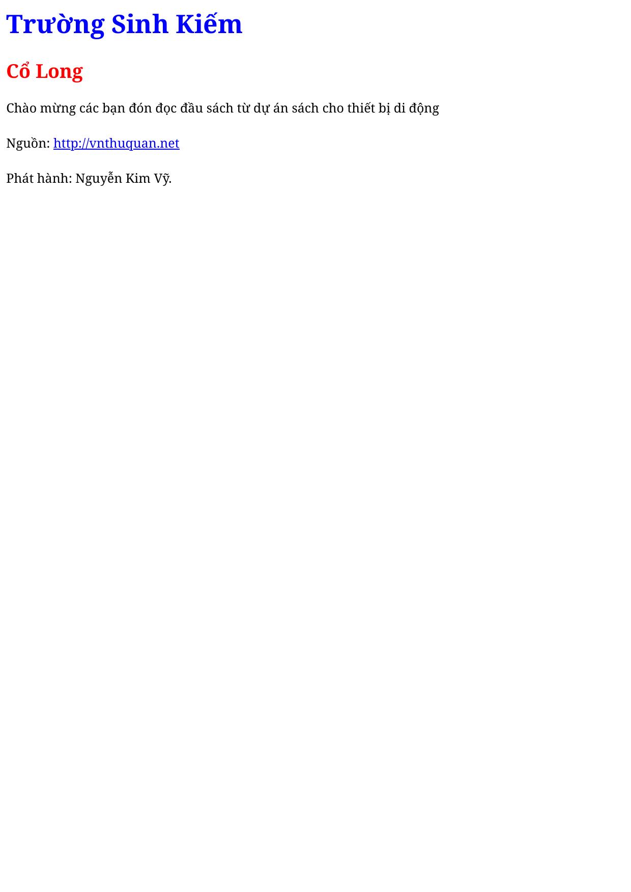 Trường Sinh Kiếm