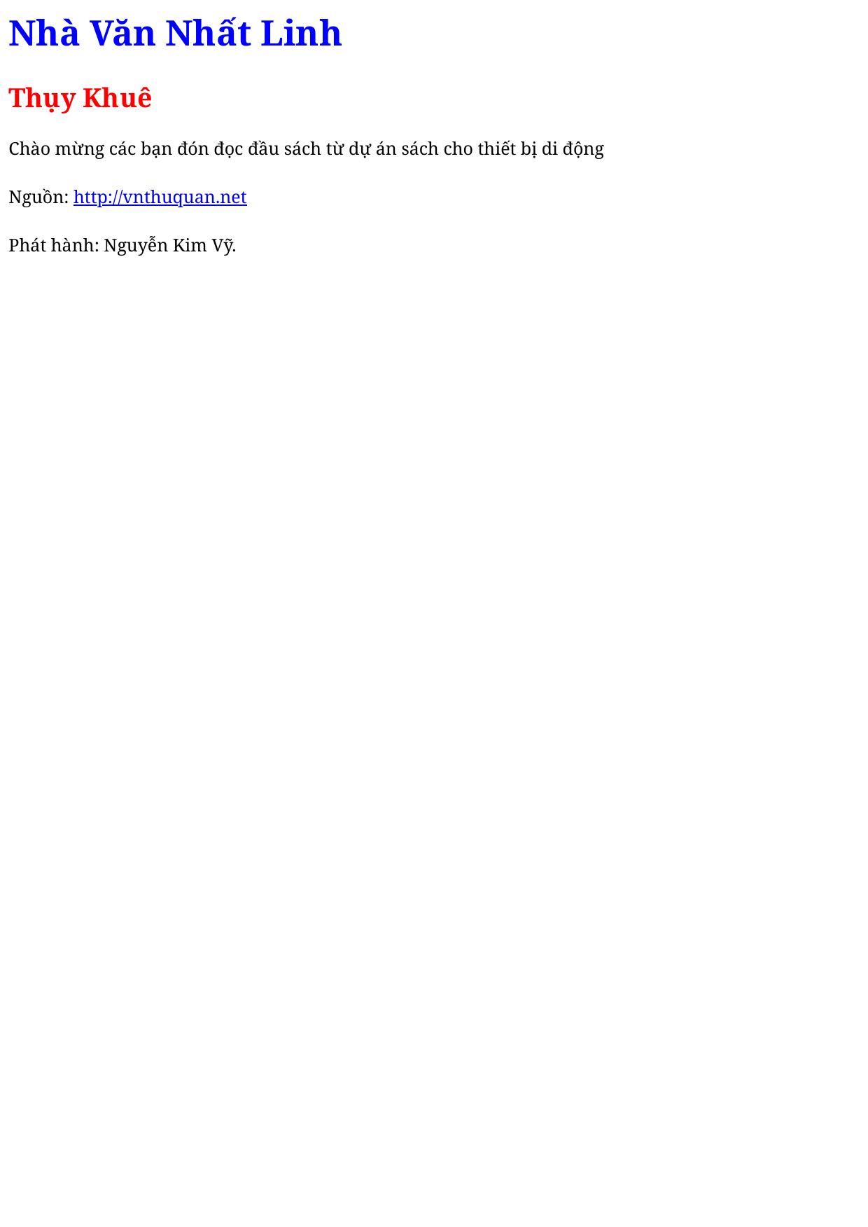 Nhà Văn Nhất Linh