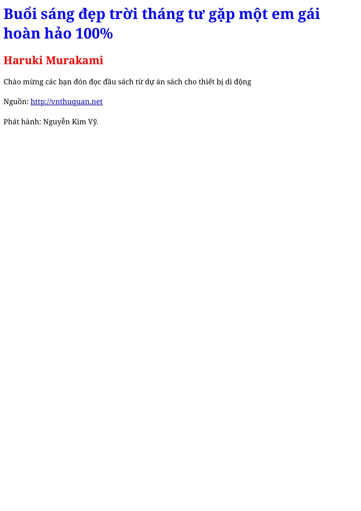 Buổi sáng đẹp trời tháng tư gặp một em gái hoàn hảo 100%