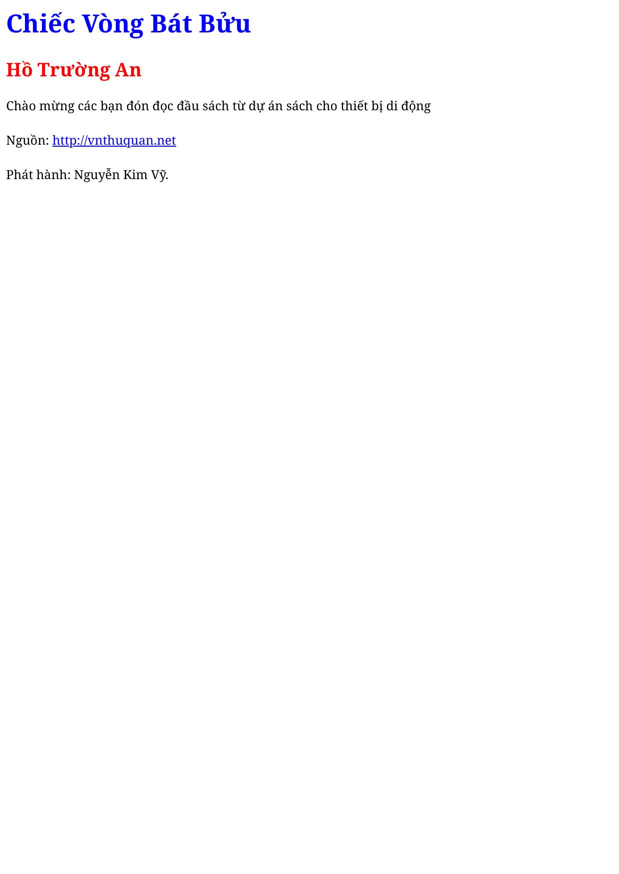 Chiếc Vòng Bát Bửu