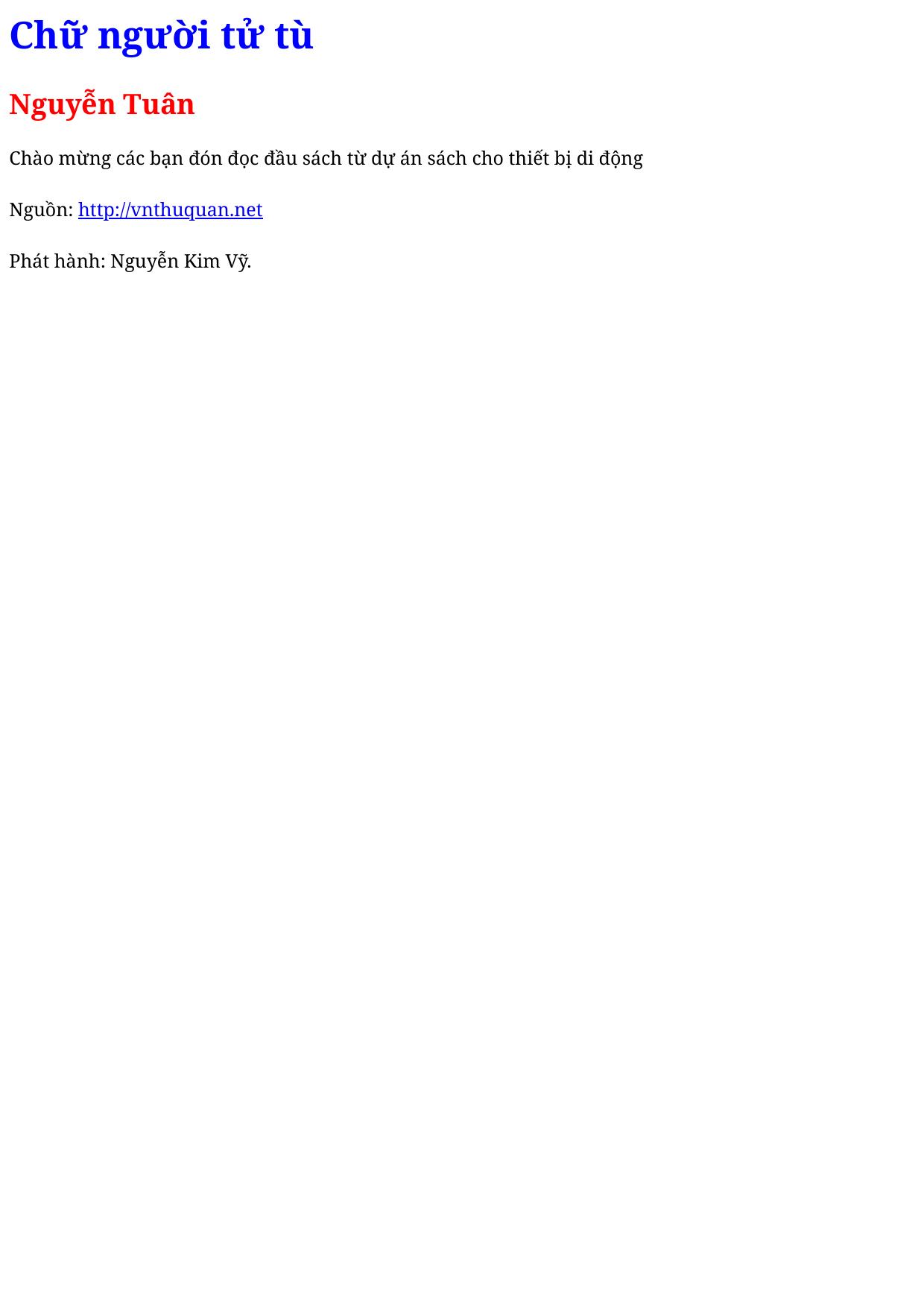 Chữ người tử tù