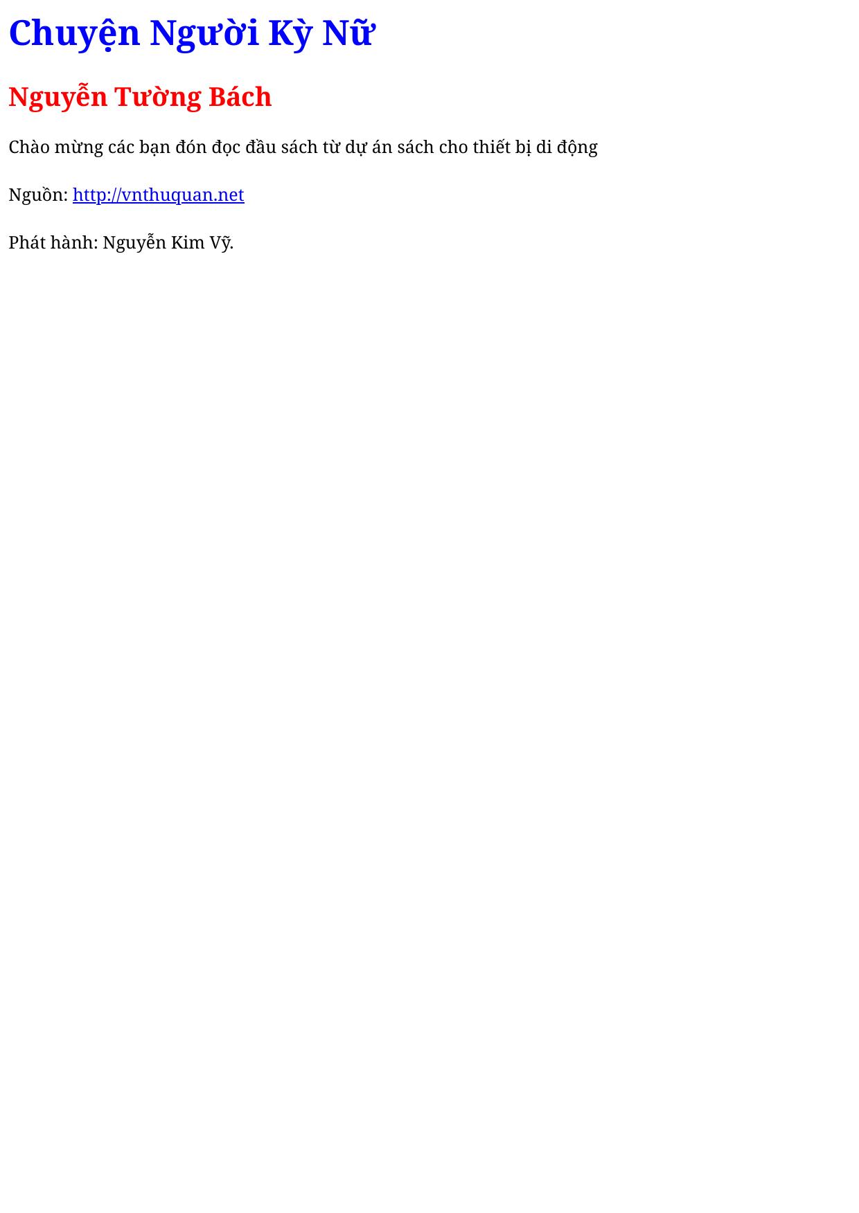 Chuyện Người Kỳ Nữ