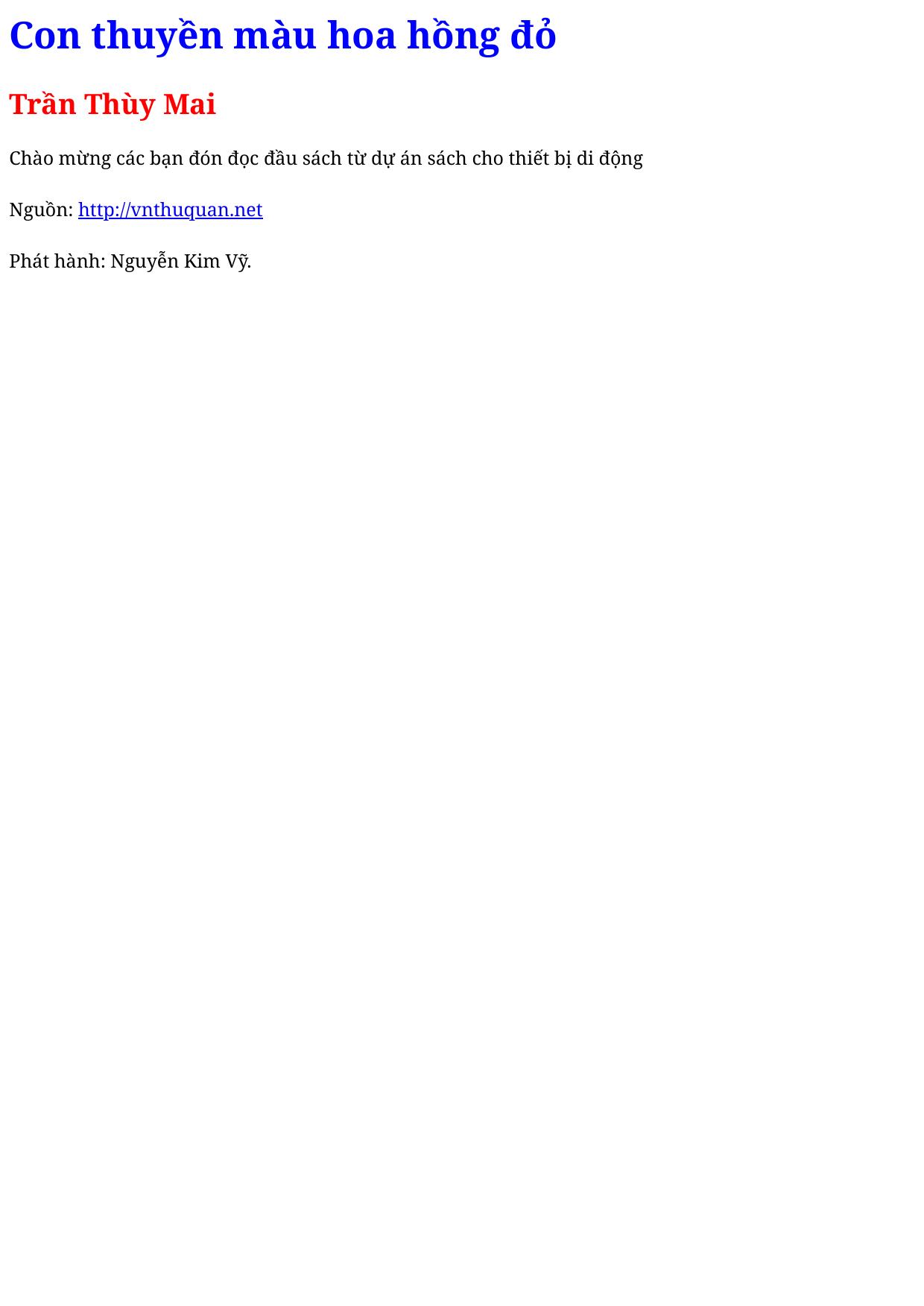 Con thuyền màu hoa hồng đỏ