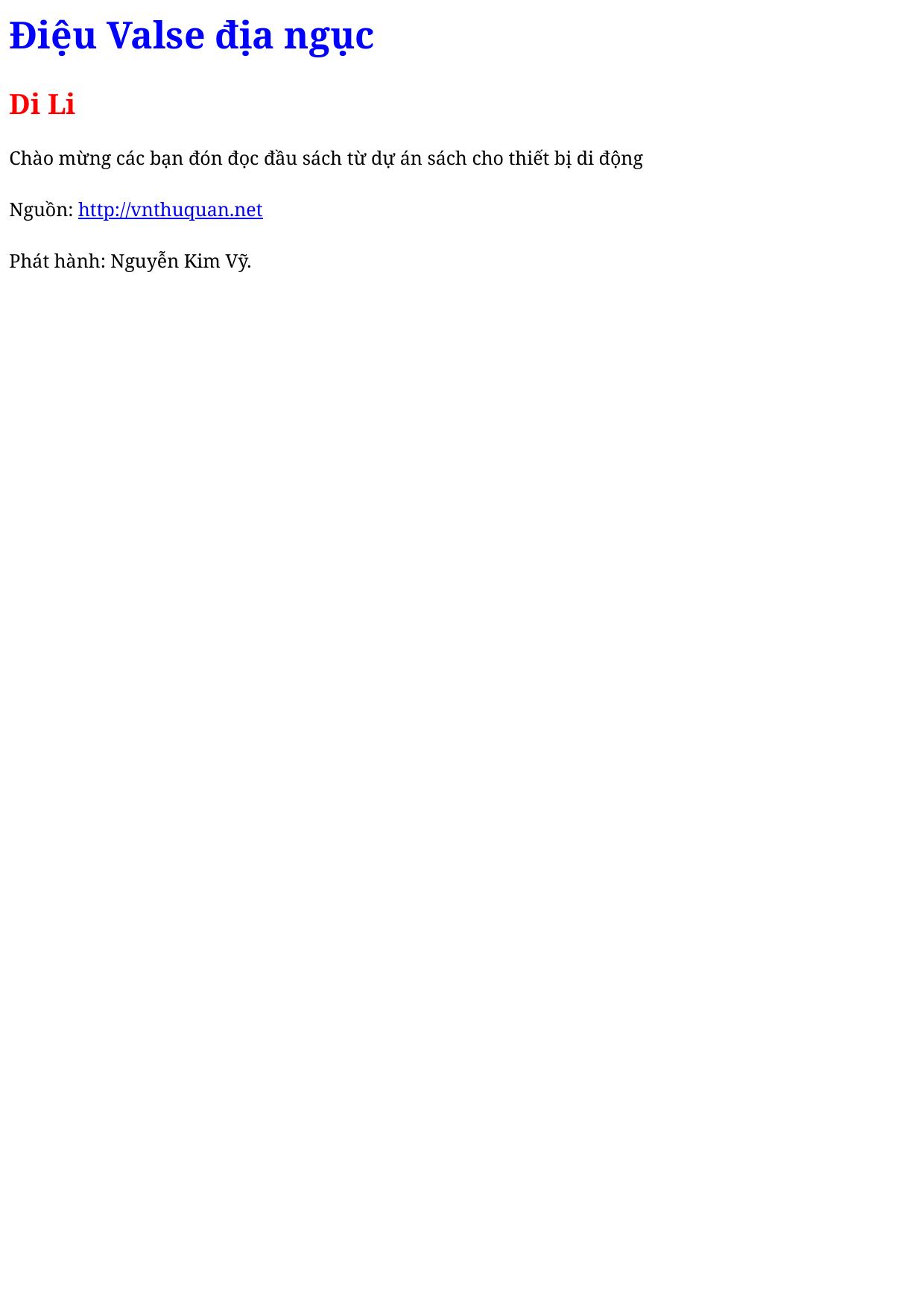 Điệu Valse địa ngục