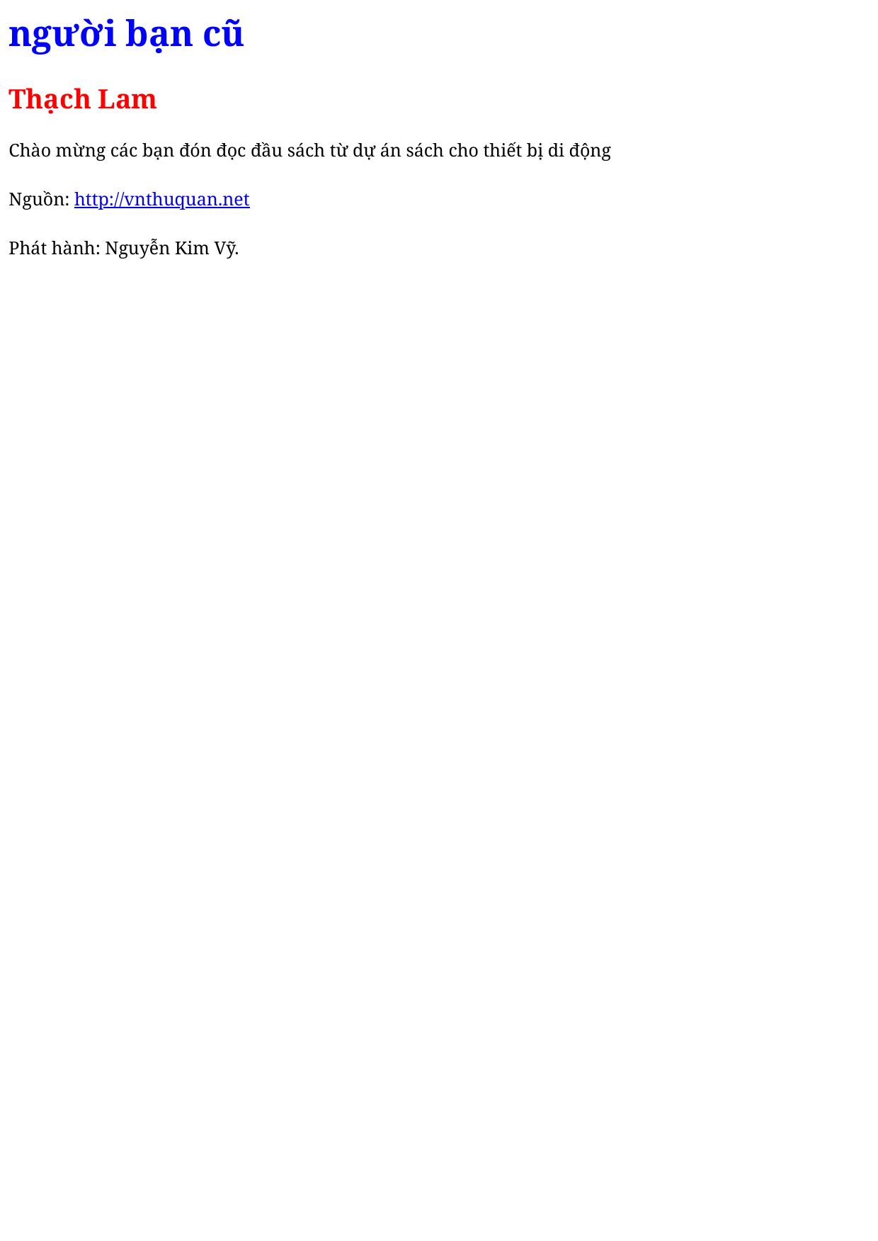 người bạn cũ