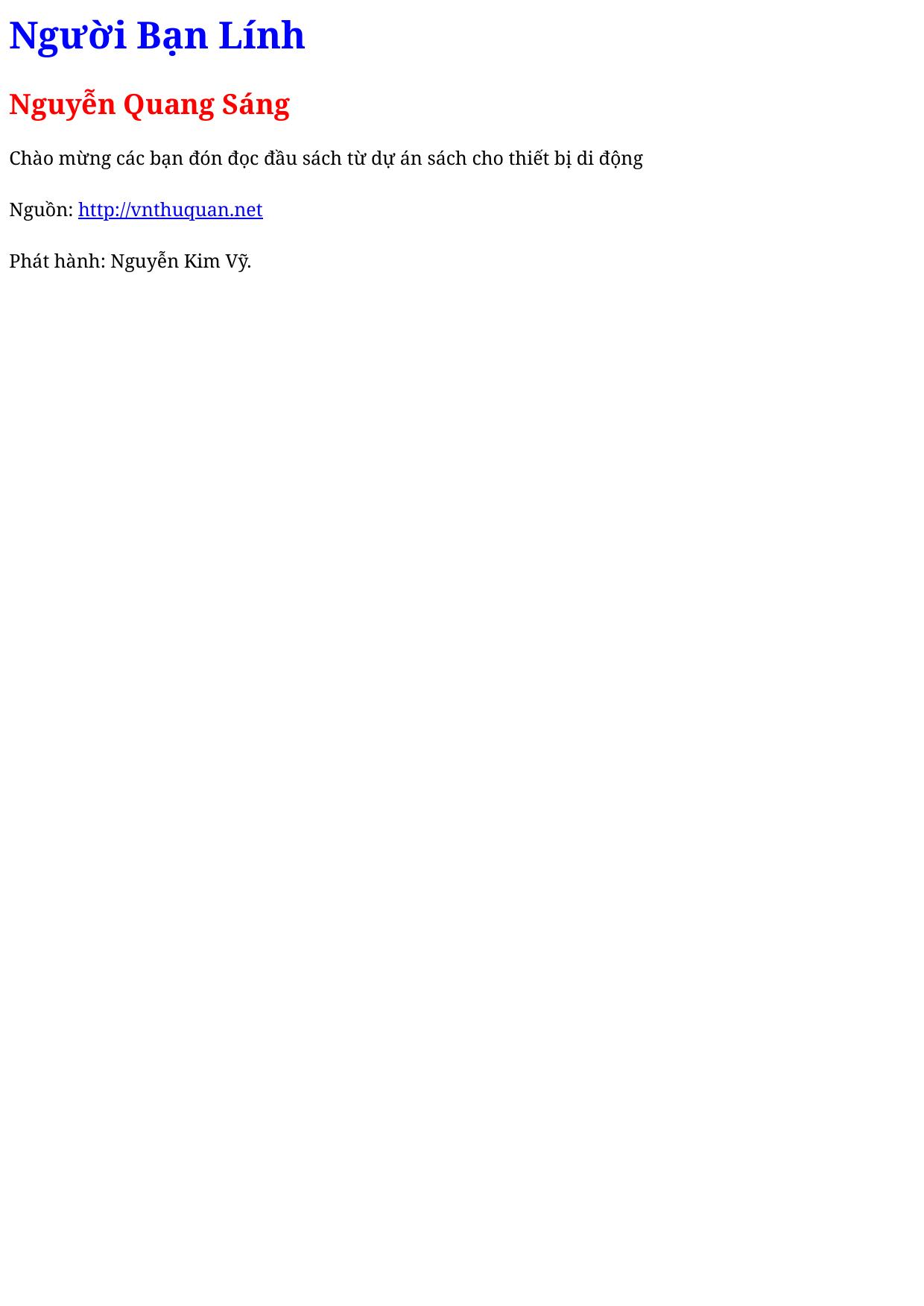 Người Bạn Lính