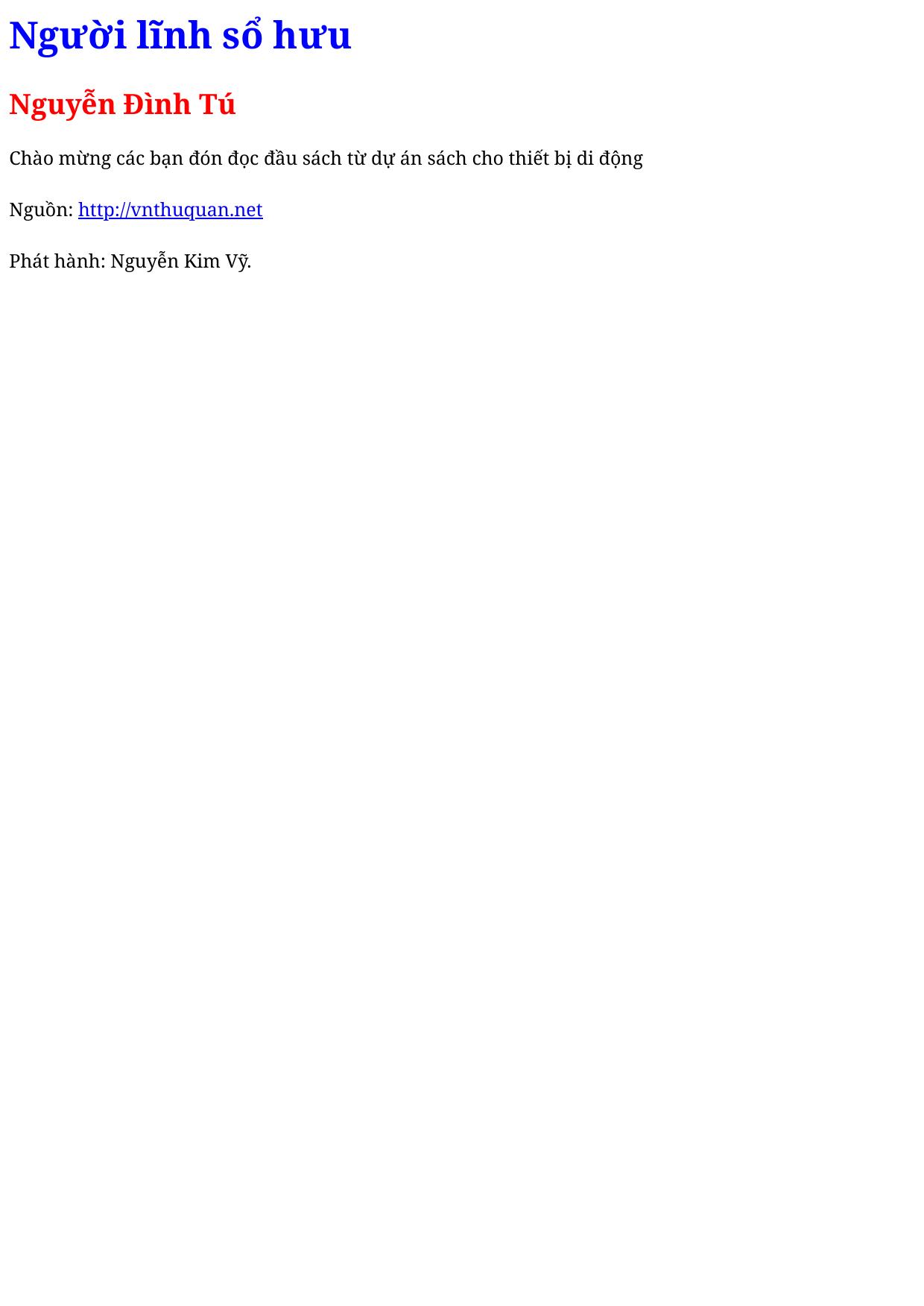 Người lĩnh sổ hưu