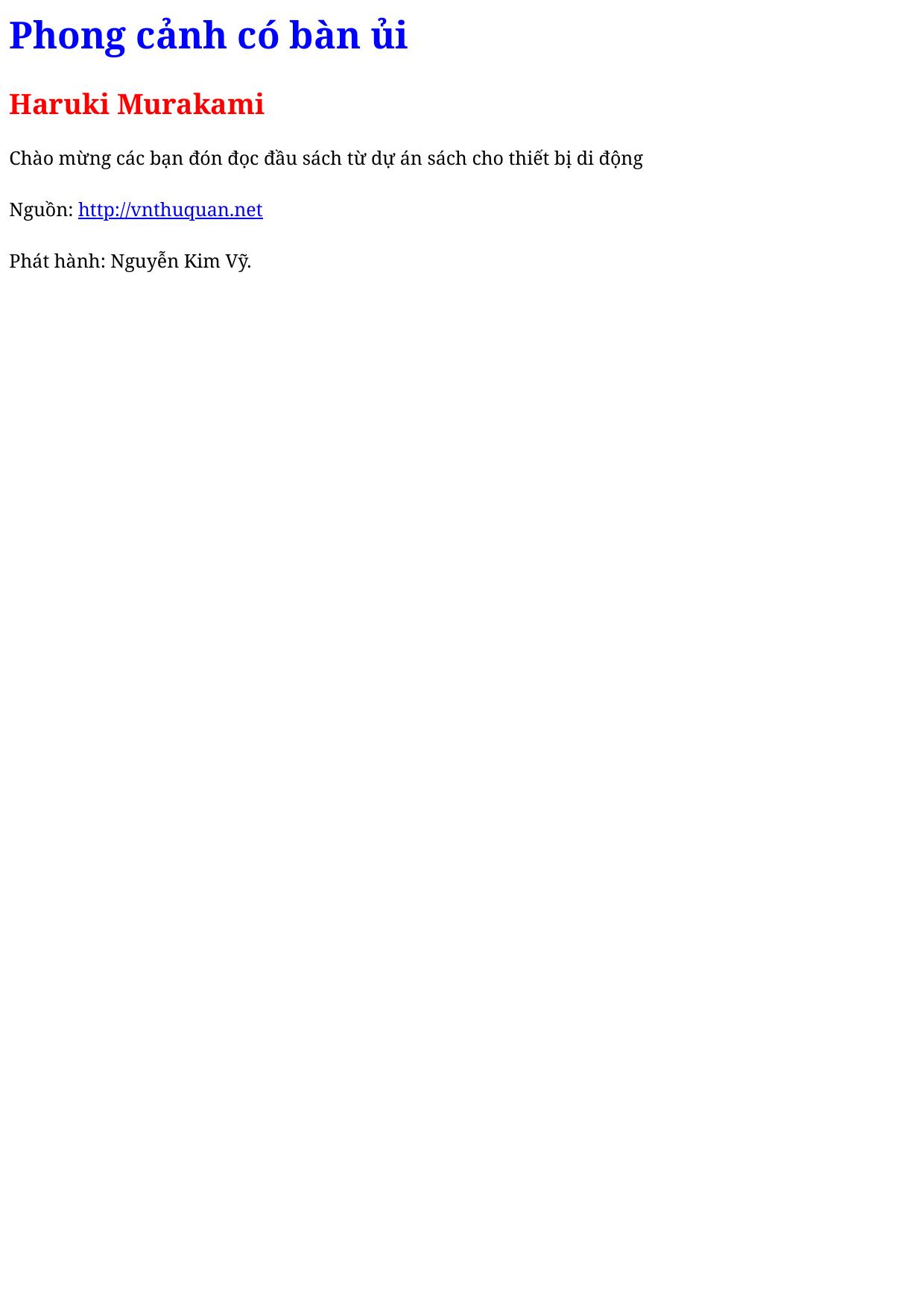 Phong cảnh có bàn ủi