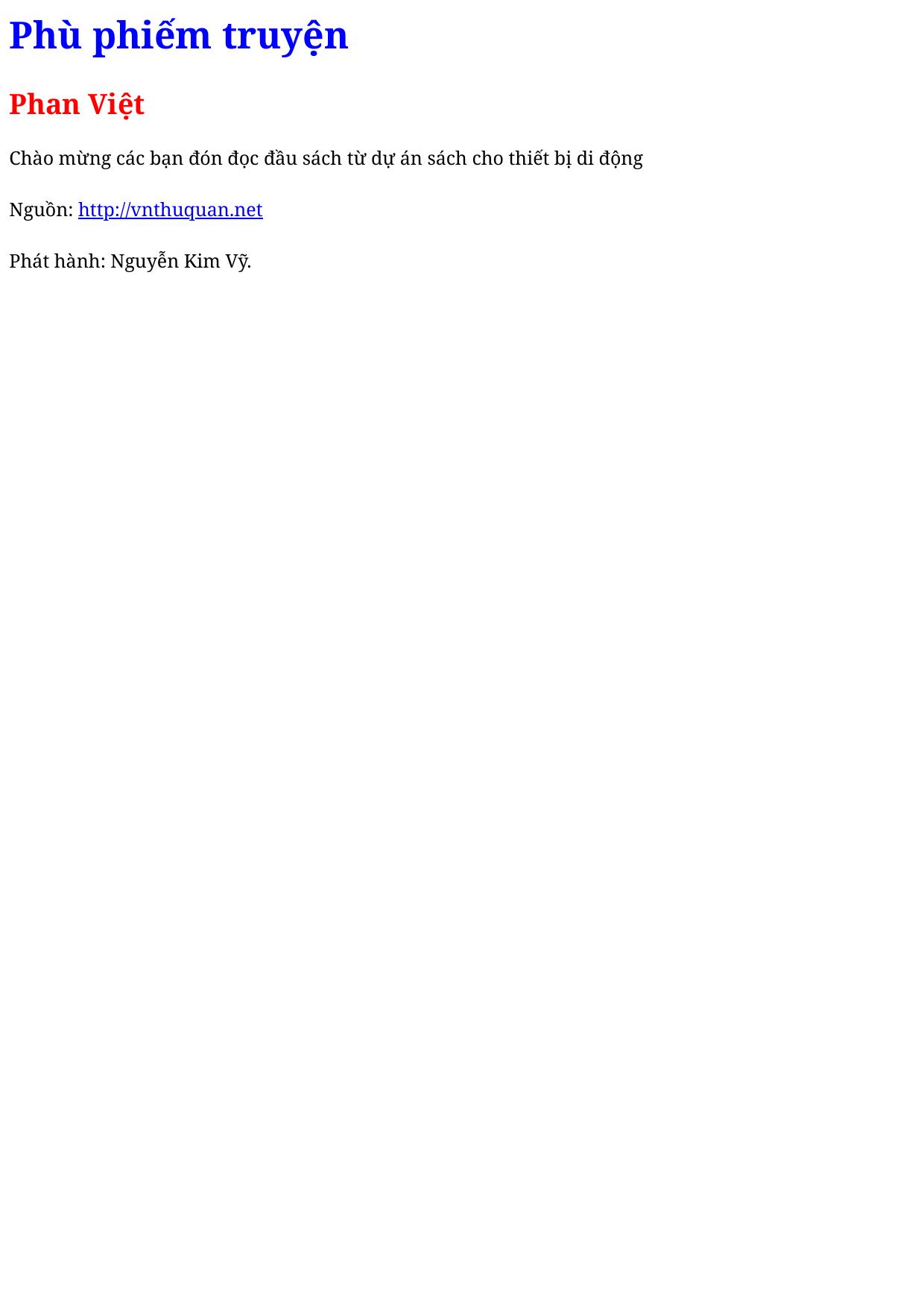 Phù phiếm truyện