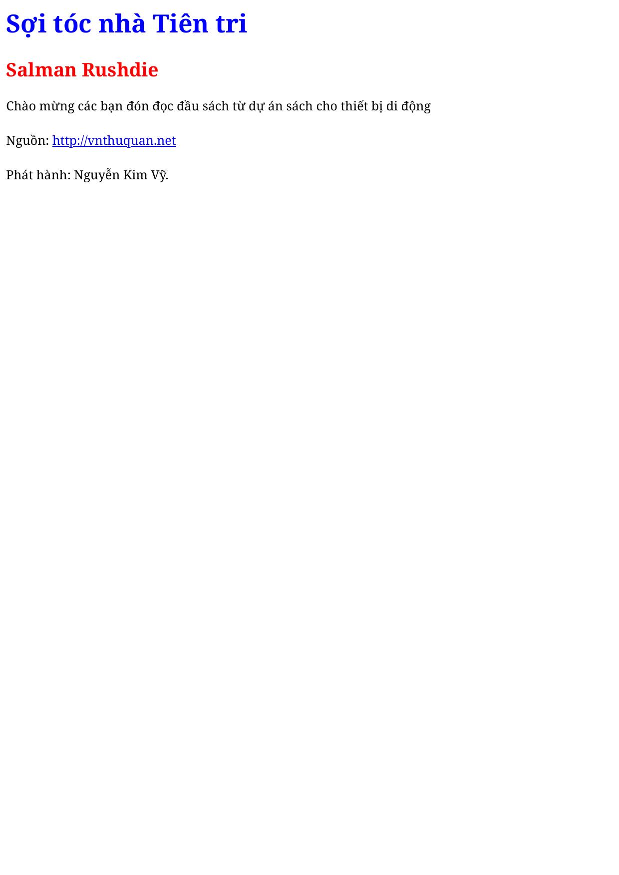 Sợi tóc nhà Tiên tri