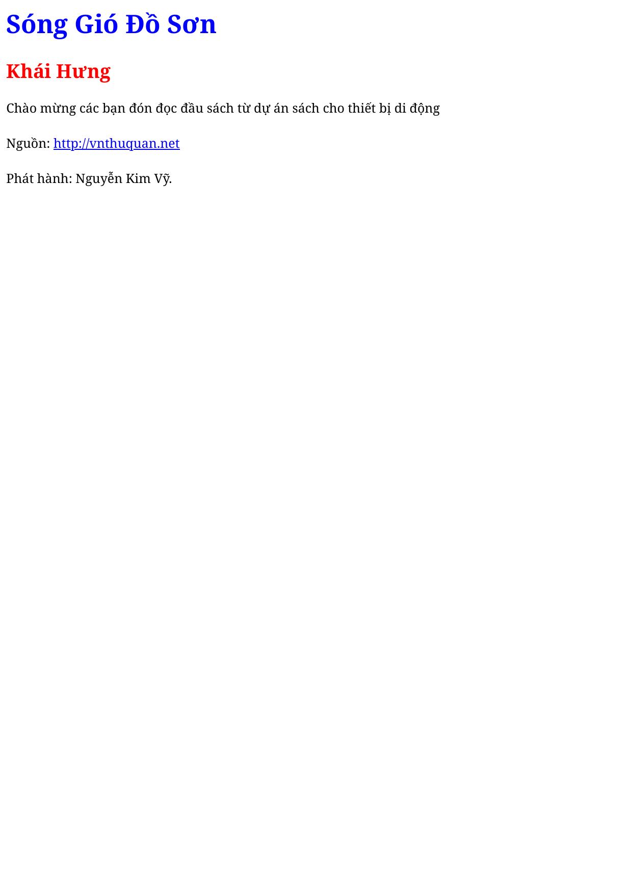 Sóng Gió Đồ Sơn