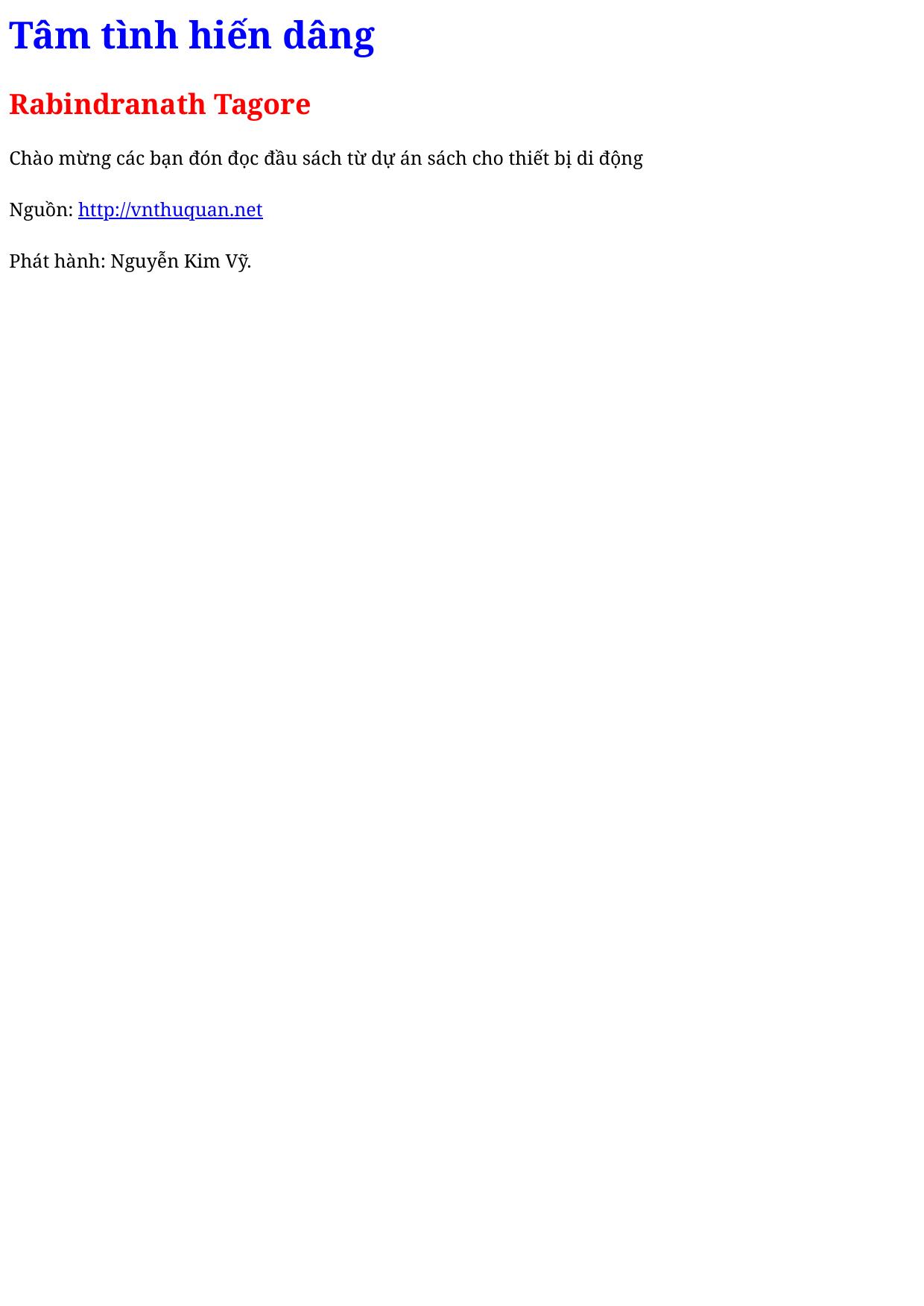 Tâm tình hiến dâng