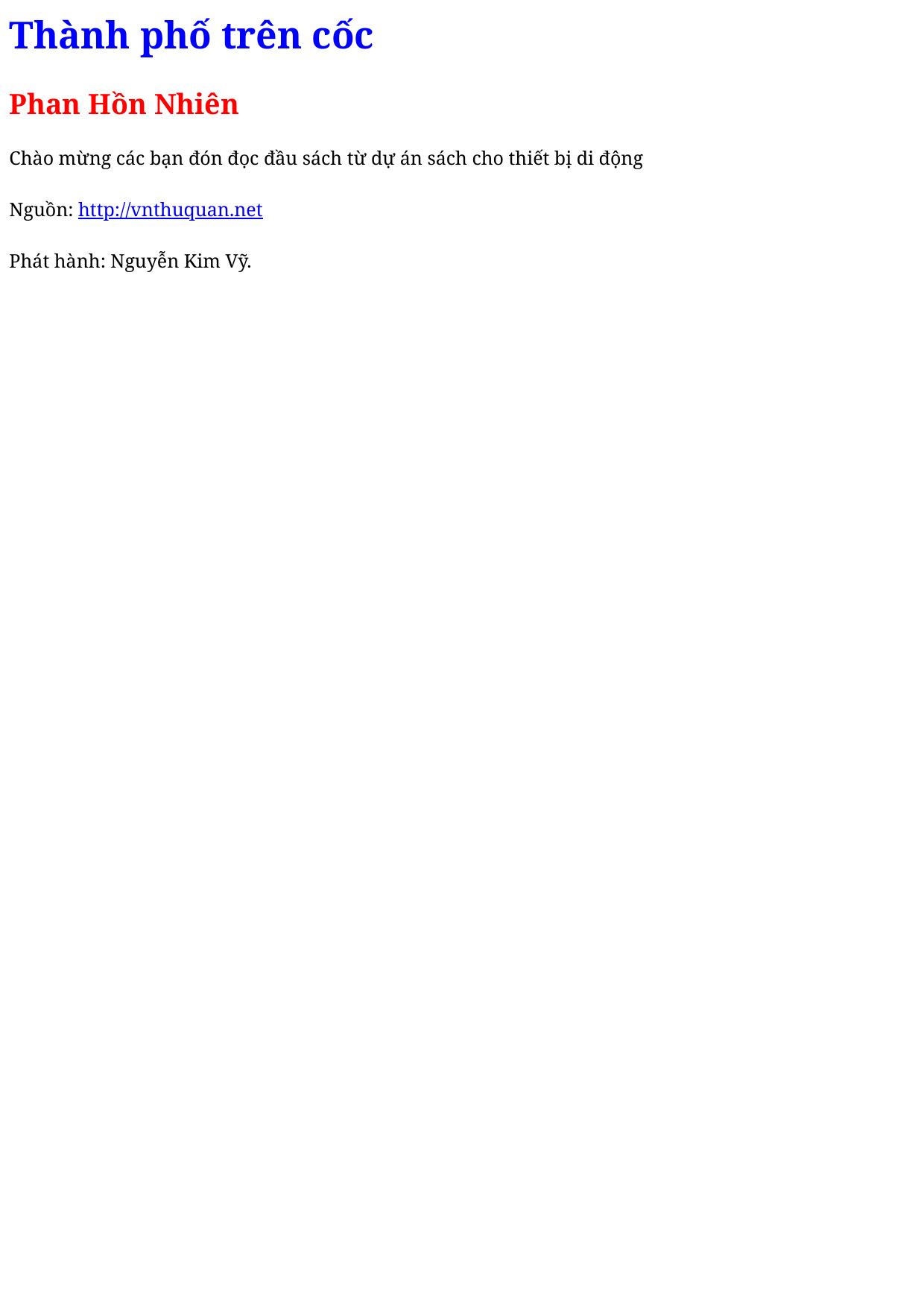 Thành phố trên cốc