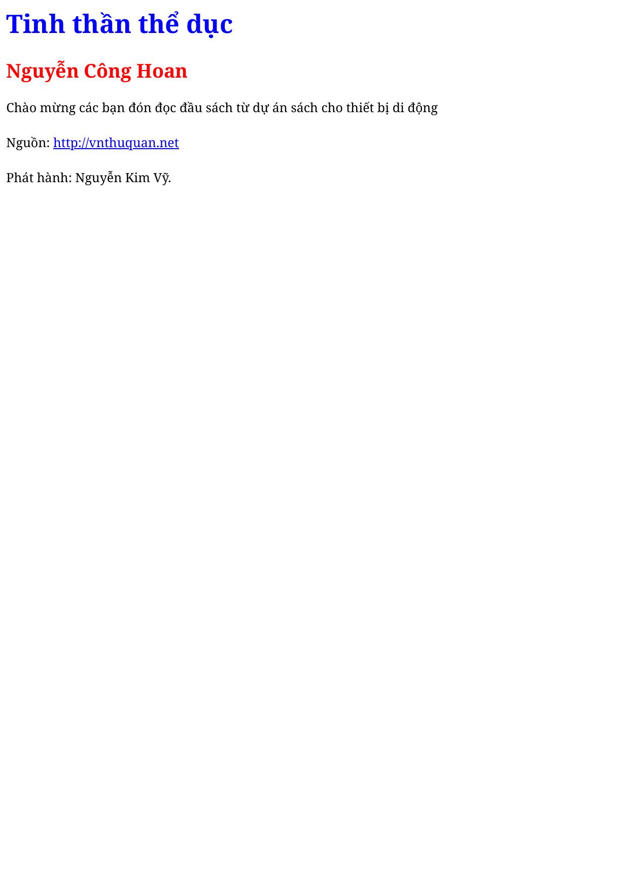 Tinh thần thể dục