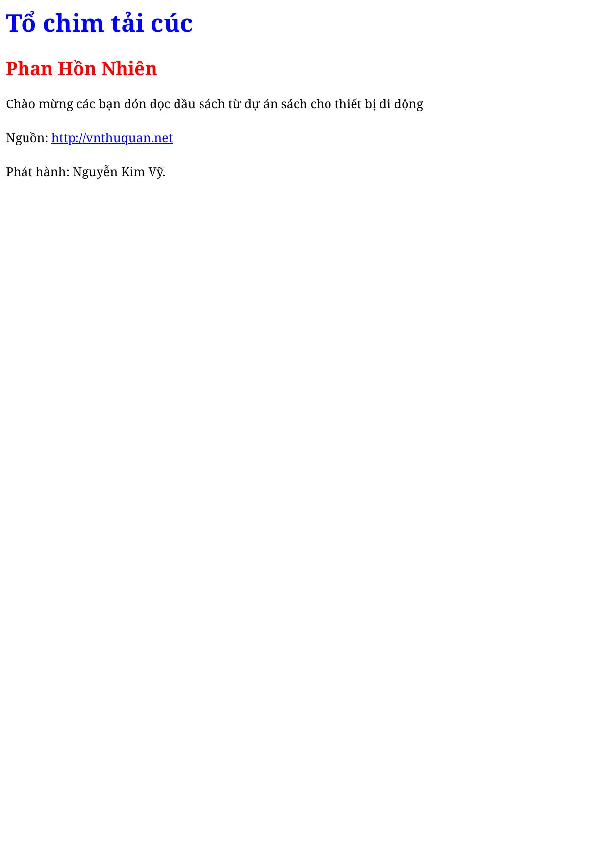 Tổ chim tải cúc