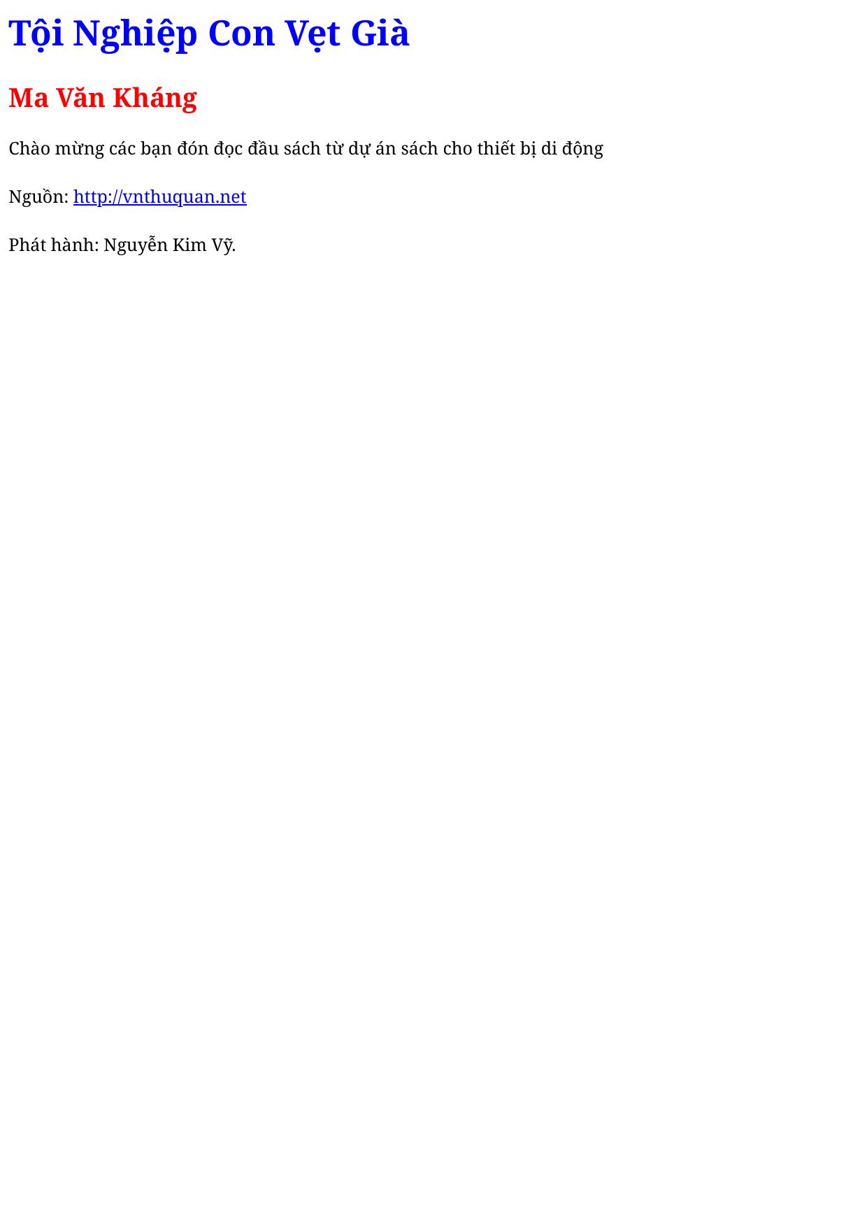 Tội Nghiệp Con Vẹt Già