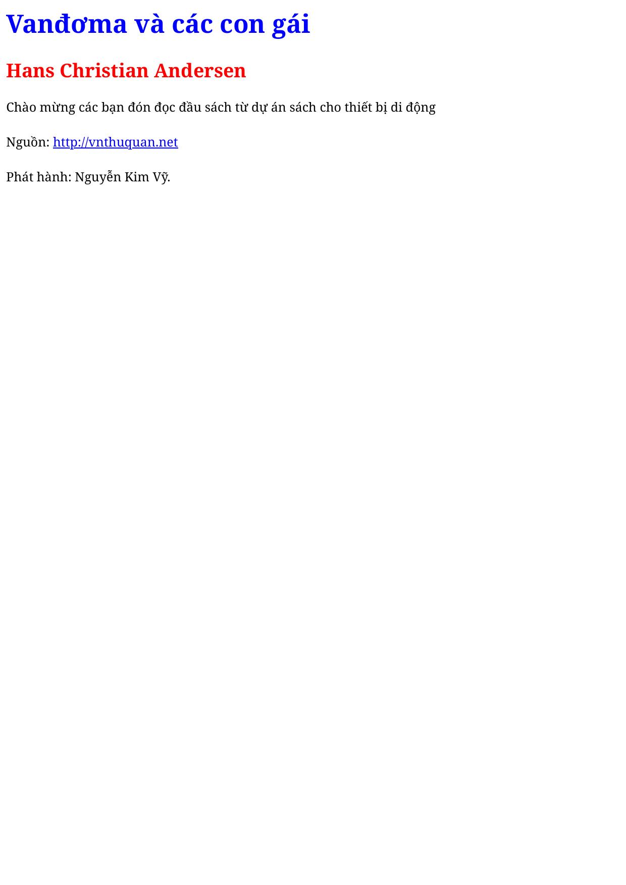 Vanđơma và các con gái